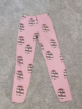 Hugo Loves Tiki Girls Pink Ice Cream Print Leggings